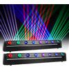 DJXFLI 2 pezzi di luci a testa mobile LED Beam 8x12W RGBW 4in1 con controllo DMX512 per DJ, discoteche e feste in discoteca