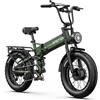 NONE Bicicletta Elettrica APEFOX RH20 2500W Doppio Motore, 48V22.5AH Freni Idraulici, Bicicletta Elettrica Urbana, Pneumatici All-Terrain 20*4.0 pollici, Bicicletta Elettrica All-Terrain per Adulti,