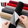 NONE Pellicola Adesiva in Pelle Scamosciata per Auto 10-300cm, Tessuto Elastico in Velluto per Riparazione e Rinnovamento Interni Cruscotto