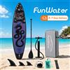 funwater Tavole da Stand Up Paddle Funwater 350 * 84 * 15CM, Tavola da Paddle Portatile, Tavola da Stand Up Paddle con Capacità di Carico Massima 180KG+, Tavola da Surf con Accessori
