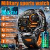 LIGE TANK Ultra Smartwatch Militare con Batteria da 1400mAh, Impermeabile 10ATM, Cardiofrequenzimetro, Torcia, Braccialetto Sportivo per Uomo e Donna