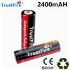 TrustFire 2 Pezzi Batteria al Litio Ricaricabile Trustfire 18650 2400mAh, Modello Durevole ad Alta Capacità