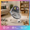 Magic ZC（母婴） Sedia a dondolo automatica per neonati, sdraietta elettrica con telecomando Bluetooth, musica per il sonno, regolazione del movimento a 5 velocità, timer intelligente, tettuccio oscurante, rete