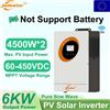 jsdsolar Inverter Solare Ibrido PV 6kW, Potenza Massima PV 4500W × 2, Inverter Off-Grid 230Vac, MPPT 60-450VDC, Corrente di Carica, Onda Sinusoidale Pura, Sistema di Accumulo di Energia di Backup, UPS
