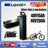 Aleaivy Batteria Silverfish ad alta capacità per Ebike 48V 15Ah/20Ah, con BMS, caricabatterie 54.6V 2A incluso per motori da 350W-1000W, compatibile con BURCHDA R8S Pro JINGHMA R8 Pro