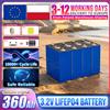 seekwatt Nuova 360Ah Lifepo4 batteria Classe A 10000+ Cicli 3.2V Batteria LFP ricaricabile DIY 12V 24V 48V per RV Sistema di stoccaggio solare domestico Carrozza da golf Barca Campeggio Inventario UE
