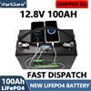VariCore Batteria al Litio Ferro Fosfato Varicore 12.8V 100Ah LiFePO4 con BMS Integrato, Batteria a Ciclo Profondo per Accumulo di Energia Solare, Camper, Barche, Campeggio, Alimentazione di Emergenza