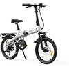 Bicicletta Elettrica PVY Z20 PRO EVO 20" per il Pendolarismo Urbano, E-bike Pieghevole con Sensore di Coppia e App Intelligente, Autonomia di 100 km, Batteria 36V 14.5Ah, Velocità 25 km/h, 7 Velocità,