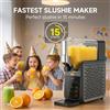 NONE Macchina per Slushie, Contenitore Grande da 2,8L, Ciclo di Raffreddamento in 15 Minuti, 5 Programmi Preimpostati, Funzione di Pulizia con Un Solo Pulsante, Unità Multifunzionale per Slush, Frappè e