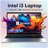 xia man Computer portatile Xiaman da 15.6 pollici con Intel Core i3, Windows 11, 16GB di RAM, SSD da 1TB/2TB, notebook portatile con retroilluminazione, per ufficio e studio.