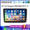 ESSGOO 10" 4+64G Android 15 per Peugeot 208/2008 I CU 2013-2017 Navigatore GPS Stereo per Auto Radio Wireless Carplay Android Auto FM Bluetooth RDS SWC Wifi ASP Mirror Link Schermo Touch IPS Lettore