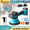 NONE Kit Lucidatrice Elettrica per Auto Podofo 6'' 5500RPM con 2 Batterie, Lucidatrice Orbitale a 6 Velocità per Detailing e Lucidatura di Auto e Barche