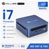 MLLSE M4 Pro Mini PC con Processore Intel Core I7-8665U, 16GB RAM DDR4, 480GB SSD, WiFi 5, BT 4.2, Win11, Mini Computer Desktop
