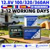 solarician Batteria LiFePO4 12V 100Ah 320Ah 360Ah, Pacco Batterie 12.8V Grado A a Ciclo Profondo, Celle al Litio Ferro Fosfato Fai-da-te 24V 48V per Solare e Golf Cart
