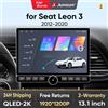 Junsun 13.1″ QLED wireless CarPlay Android Auto Autoradio per SEAT Leon Mk3 2012-2020 Sistemi intelligenti DSP SWC RDS GPS FM BT
