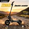 Freeboy J2Max, monopattino elettrico per adulti con motore da 1200 W, batteria da 48 V e 18,2 Ah, autonomia di 50 km, adatto a terreni accidentati, pneumatici larghi da 11 pollici, freni a disco