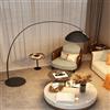 PIBAOGU Lampada da terra Nordic Fishing, stile italiano di lusso, 3 colori dimmerabili, interruttore a pedale, lunghezza regolabile, senza sfarfallio, moderna, per soggiorno, camera da letto, divano