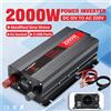 Foval Inverter per Auto 500W/1500W/2000W/2600W da DC12V a AC220V 230V Convertitore con Presa EU 2USB Onda Sinusoidale Modificata per Campeggio/Caravan/Uso Esterno
