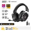 QCY Cuffie da gioco wireless Heroad VT200 di QCY con microfono staccabile, cuffie over-ear, audio surround 7.1 a tre modalità per PC/PS4/PS5, cuffie per gamer.