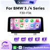 Ainavi Autoradio AINAVI Linux per BMW Serie 3/4 F30 F31 F32 F33 F34 Schermo Touch IPS HD 1920*720 Carplay Wireless e Android Auto Audio SWC Lettore Multimediale per Auto
