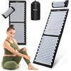 Hypermotion Tappetino per agopressione Hypermotion XL, 130 cm, bianco e nero, 17.388 punti di pressione - Cuscino ergonomico, rivestimento in nylon, 100% cotone, punte in ABS, per il relax domestico, per adulti e