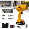 CONENTOOL Soffiatore a Batteria 21V 700W 60000RPM 200m/s ad Alta Velocità con 1 Batteria Ricaricabile da 2000mAh, Controllo della Velocità Continuo, Soffiatore Leggero e Portatile per Giardino,
