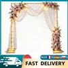 zollor Supporto per Arco Nuziale in Metallo Dorato Quadrato, 2x2m, Espositore Fai-da-Te per Palloncini e Fiori per Matrimoni, Addii al Nubilato, Compleanni, Feste di Natale, Sfondo per Photo Booth