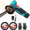 NONE Kit Smerigliatrice Angolare Cordless 12V con Batteria al Litio Ricaricabile 19500RPM, Mini Macchina per Lucidatura e Taglio per Progetti Fai-da-Te Domestici