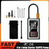 NONE Compressore d'aria portatile senza fili 150psi, gonfiatore pneumatico per auto, moto, bicicletta, con luce a LED, pompa d'aria, pompa gonfiabile multiuso, gonfiatore