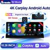 Srnubi Dash Cam 4K Rotabile da 10,26 Pollici, DVR per Auto, Monitor di Navigazione Wireless con Carplay e Android Auto, Doppia Lente per Visione Frontale e Posteriore, Registratore Video, WIFI,