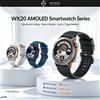 NONE Smartwatch fitness Active Pro, collezione WETECH WX20, con schermo AMOLED, microfono integrato per rispondere alle chiamate Bluetooth, 123 modalità sportive, monitoraggio della frequenza cardiaca, del