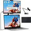 NONE Monitor Portatile Amoudo 15.6 Pollici 1920x1080P 60Hz con Supporto USB Type-C e Mini HDMI, Secondo Schermo per PS4, Xbox, Switch, PC, Mac
