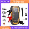 NONE Avviatore di emergenza 4-in-1 8000A, batteria portatile, compressore d'aria 150PSI, pompa per pneumatici, caricatore portatile, avviatore per auto.