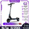 FREEBOY G2, monopattino elettrico pieghevole con motore da 800 W, batteria al litio da 48 V e 13 Ah, velocità massima di 45 km/h. Sospensione anteriore a molla, freni a disco meccanici anteriori e