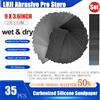 LUJI Set di 35 Carte Abrasive per Levigatura a Secco e a Umido, Grana 800/1000/1500/2000/2500/3000/5000, per Lucidatura di Legno, Auto e Metallo