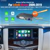 AUTOTOP Box Decoder Wireless Apple CarPlay Android Auto per Infiniti G37 FX35 FX37 FX50 EX25 EX35 EX37 QX50 QX70 M37 M56 Q70 JX35 QX60 Nissan 370Z Z34 Interfaccia di Retrofit con Schermo HD Originale