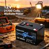 MINNAAOO Batteria al litio ferro fosfato 12V 60Ah con celle 21700, ricaricabile a ciclo profondo, con BMS integrato per scooter, power wheels, ecoscandagli e alimentazione per campeggio.