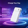 NONE Batteria esterna da 6000 mAh, caricabatterie WL20, uscita USB singola con corrente massima di 2,1 A, doppia porta di ingresso, Micro USB e Type-C, power bank portatile per telefoni cellulari.