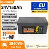 Kuoouk Batteria LiFePO4 12V 24V 150Ah 200Ah 100Ah 700Ah 350Ah con BMS integrato e protezione a bassa temperatura, celle al litio ferro fosfato a lunga durata e ciclo profondo, per camper, sistemi solari,