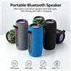 NONE WETECH, altoparlante Bluetooth portatile da 10 W con luci RGB, tecnologia TWS per l'abbinamento stereo, ricarica tramite USB-C, altoparlante wireless in tessuto, altoparlante cilindrico per esterni,