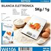 Bilancia da cucina digitale, capacità 5 kg/precisione 1 g, bilancia elettronica con superficie in vetro temperato per pesare con precisione, ideale per cucinare, preparare dolci e organizzare i pasti.