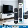 NONE Telecomando di ricambio per Smart TV WETECH, con tasti di accesso rapido per lo streaming, compatibile con televisori Hisense e Panasonic, portata estesa di oltre 8 metri, alimentato da 2 batterie