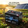 MARKTITA Batteria al litio LiFePO4 12V 60Ah con celle 21700, a ciclo profondo, protetta da BMS, ricaricabile per scooter, power wheels, ecoscandagli e attrezzature da campeggio.