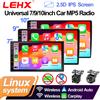 LEHX Sistema Linux 7/9/10 pollici Universale CarPlay Wireless Android Auto Stereo Autoradio Lettore Multimediale Audio Video Airplay Mirror Link Bluetooth SWC Telecamera Posteriore Doppia USB 2 DIN