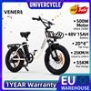 NONE UNIVERCYCLE VENERE Bicicletta Elettrica per Adulti Motore 500W 32 KMH Batteria Rimovibile 48V 15AH Bicicletta Elettrica Pneumatici Grassi 20x4 Pollici Autonomia Massima 55KM Garanzia di 1 Anno