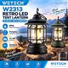 W2313 Lanterna da Tenda LED Retrò IP44 Resistente all'Acqua 30 COB LED Illuminazione a 360 Gradi Luce da Campeggio Portatile da Appendere