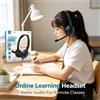 NONE Cuffie stereo cablate con microfono, controllo del volume e design leggero, ideali per riunioni online, giochi e studio a casa.