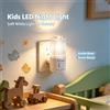 NONE Luce notturna a LED da parete, 0,5 W, 4 LED, luce bianca, con interruttore on/off, lampada notturna a basso consumo energetico per camera da letto, corridoio, bagno, cameretta.