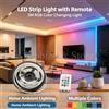 NONE Striscia luminosa a LED RGB, 5 metri, impermeabile IP65, con telecomando e possibilità di cambiare colore, ideale per illuminare lo sfondo di un televisore, un armadio in camera da letto o per