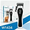 NONE WETECH Tosatrice Elettrica Ricaricabile per Cani e Gatti, Trimmer per Toelettatura, Motore Silenzioso 5W, USB-C, Lame Regolabili 0,5-6mm, Senza Fili, Uso Domestico W1434